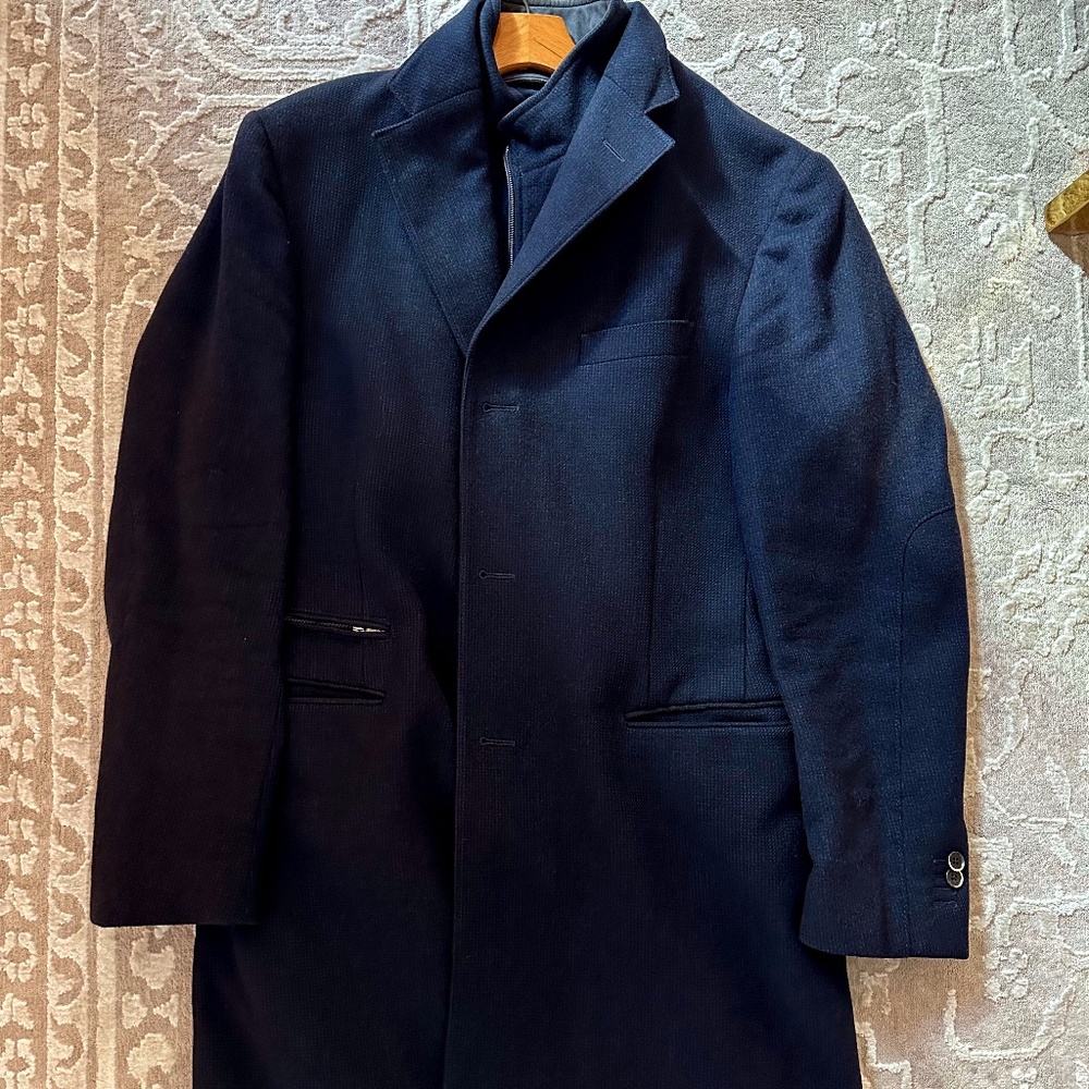 Corneliani Jacket ( Navy Blue , Size 50  Drop 6R ) ( Italian )